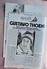 GUSTAVO THOENI, servizio da Il Giornalino 1979, advertising, sci