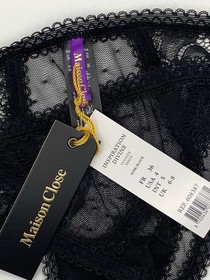 Maison Close Inspiration Divine Panty Black 6-8 BNWT Boxed Freepost