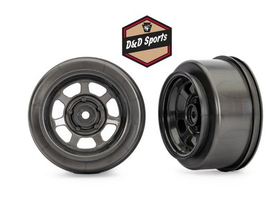 Traxxas 10472X - Slash Modified Wheels Dirt Oval Graphite Gray DualProfile 2.2