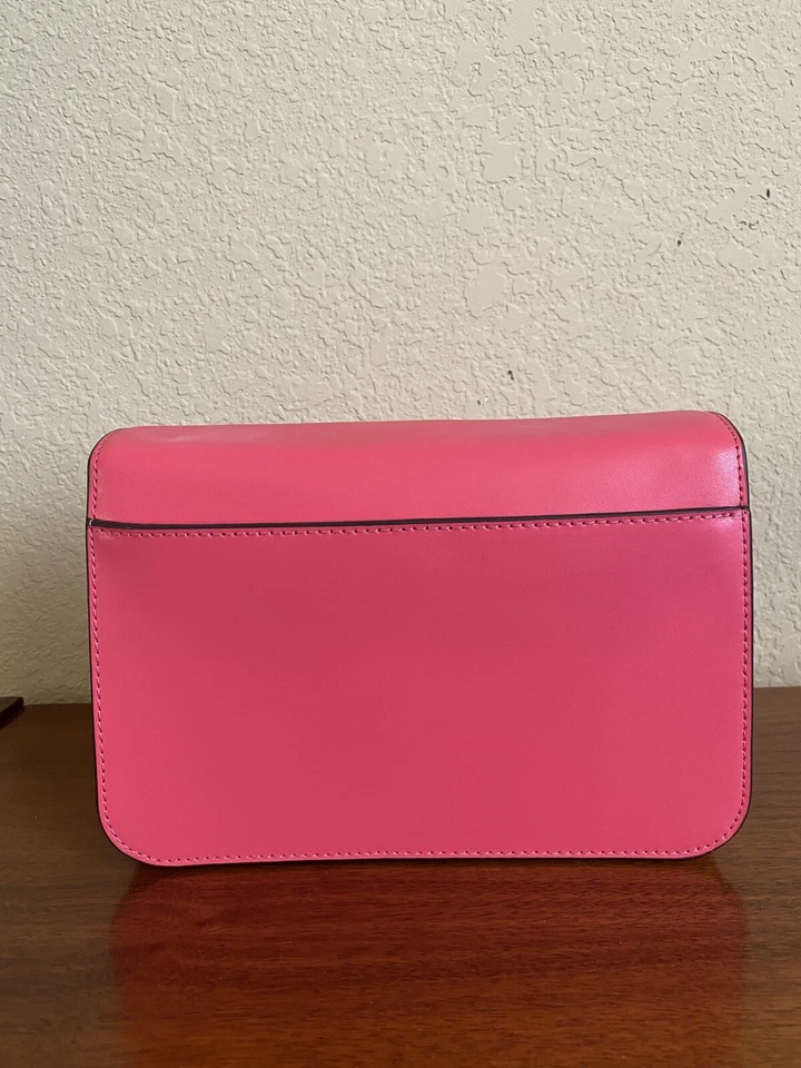 Bolso Bandolera Michael Kors Sloan Editor Cuero Rosa Foto 4 de 4