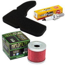 Set Wartung Luftfilter Ölfilter Zündkerze für Suzuki UC 125 Epicuro UC 150 99-02