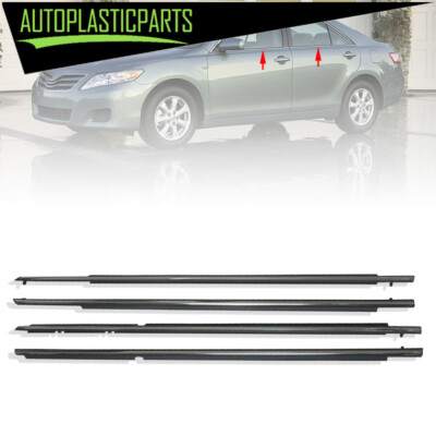Chrome Window Moulding Trims Weatherstrip Seal Belt For Toyota Camry