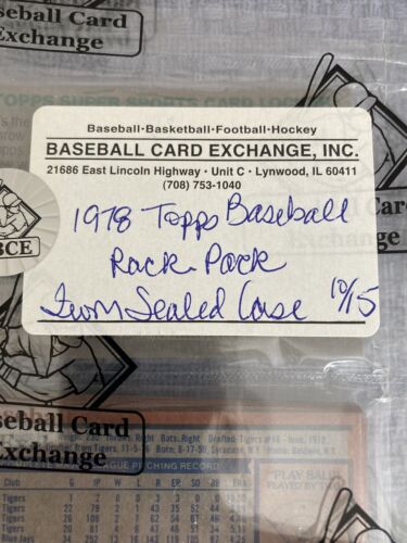 RARE MINT 1978 TOPPS BASEBALL SEALED RACK PACK BBCE FASC 10/15 BREAK MURRAY - Picture 2 of 12