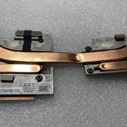 DELL Precision 7540 CPU Graphics Radiator Wentylator chłodzący RX1Y7 0RX1Y7 HB wgnieciony - Zdjęcie 4 z 7