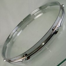 Ludwig 14"COB Triple-Flange Snare Drum Resonant BRASS Rim/Hoop 8Lug Jazz Fest60s