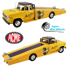 ACME 1:18 - 1970 DODGE D-300 RAMP TRUCK - MICHELIN (Yellow) A1801906