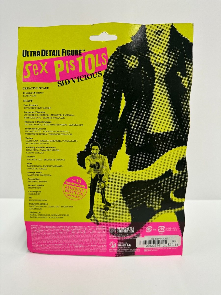 MEDICOM SEX PISTOLS SID VICIOUS ACTION FIGURE IN ORIGINAL