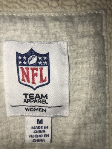 CLEVELAND BROWNS Kapuzenjacke Sherpa gefüttert Damen MEDIUM grau genähtes Logo - Bild 5 von 7