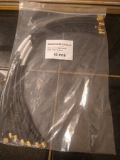 Lot Of 10 RG58 SMA MALE to SMA FEMALE Coaxial Cable 15.5"