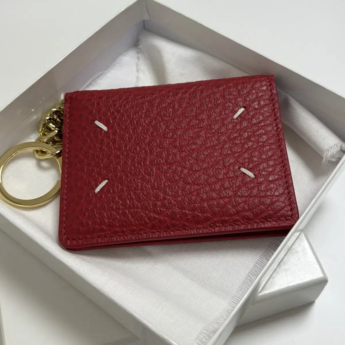 バッグチャーム Maison Margiela Stitch S56UI0128 P4455 T8013 Keyring Card Wa Maison Margiela keyring Card Wallet Brand New S56UI0128 | eBay