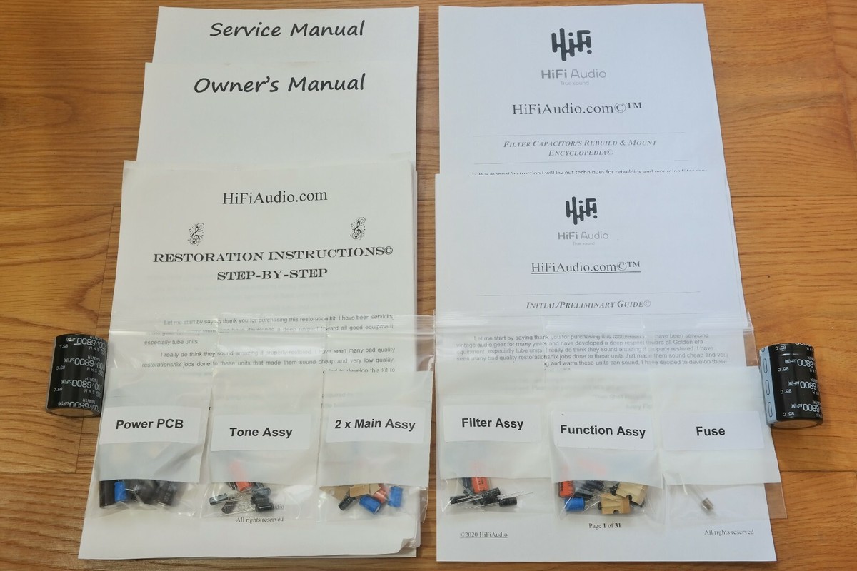 Yamaha CA-800 II rebuild restoration recap service kit