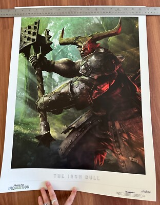 EA Dragon Age Inquisition Iron Bull Art Print Poster Numbered 152 of 500