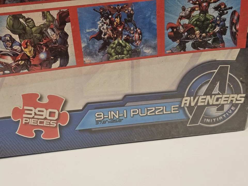 Disney Marvel Avengers Montar Puzzle 9 en 1 - 390 piezas - NUEVA Gorra Hulk Thor Foto 2 de 4