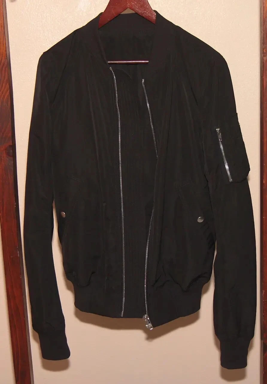 Rick Owens Archive Cyclops Bomber SS16 Nero Medium MA 1