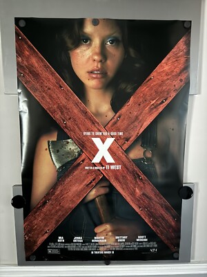 X A24 2022 ORIGINAL ROLLED DS 27”x40” 1SH MOVIE POSTER MIA GOTH