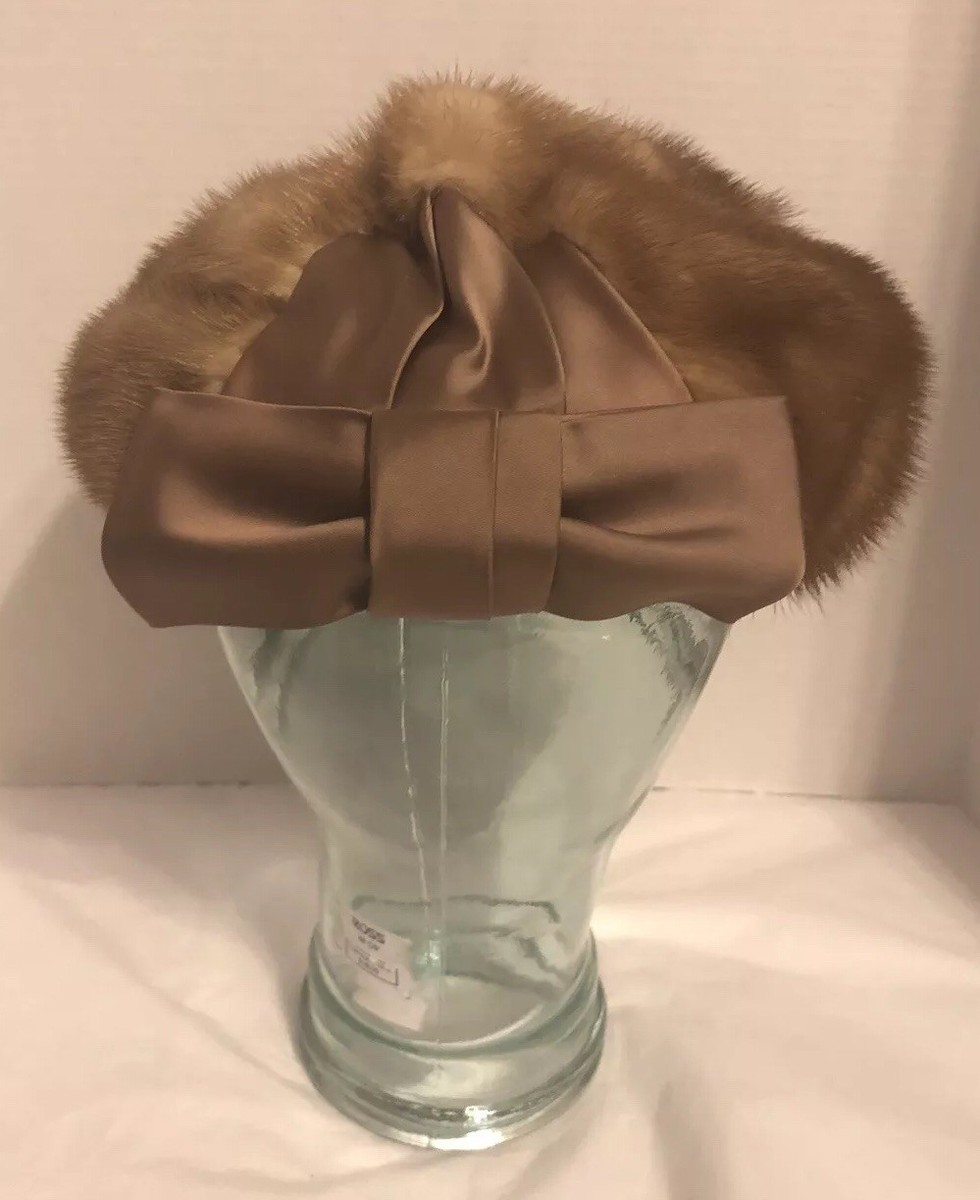 Amrose of New York / B Forman And Co. Blonde Mink Hat With  display picture 1