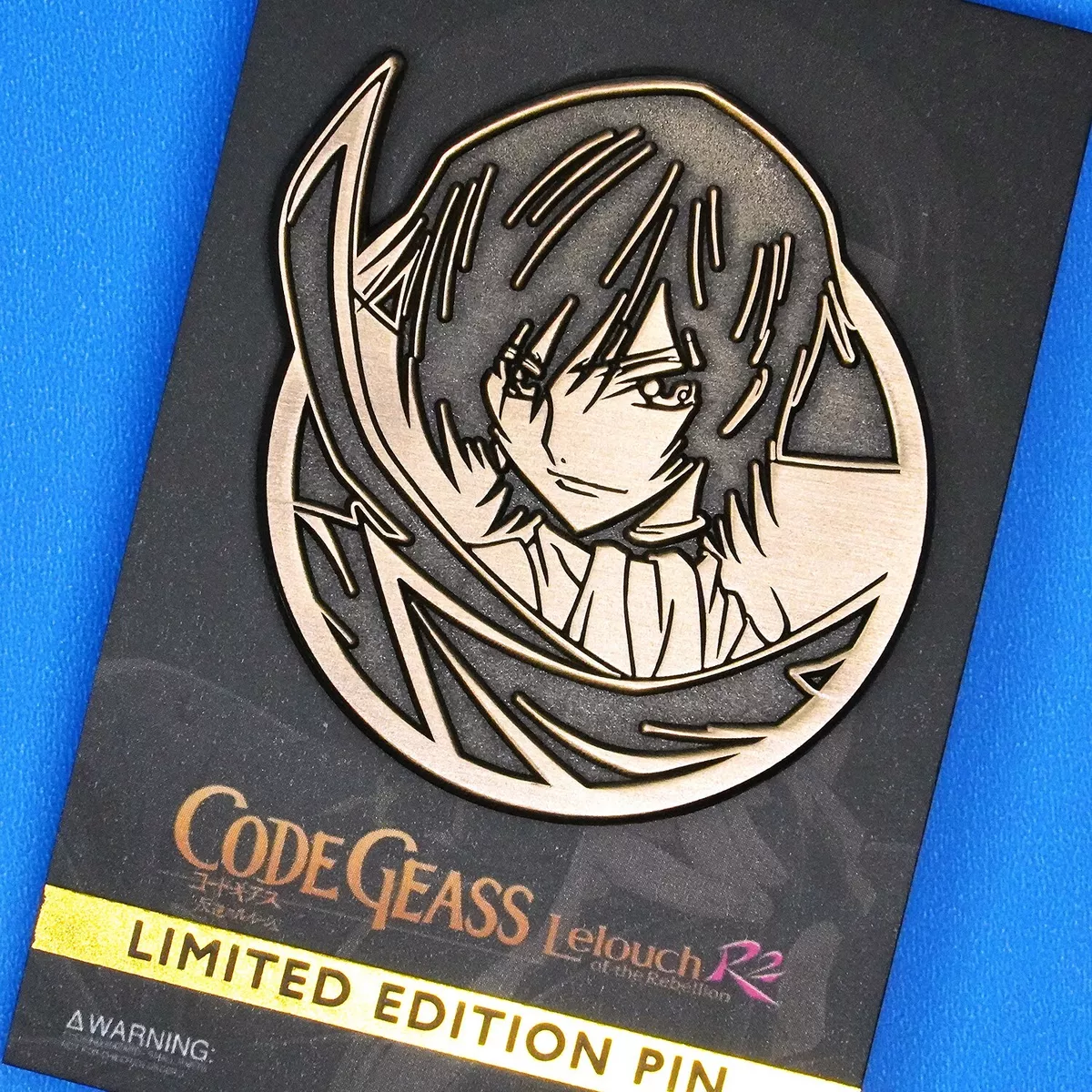 Code Geass Lelouch Limited Edition 2 Gold Enamel Pin Emblem