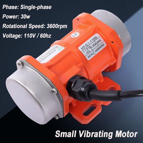 AC Electric Vibration Motor Single-phase Small Vibrating Motor 30W 60HZ 3600RPM
