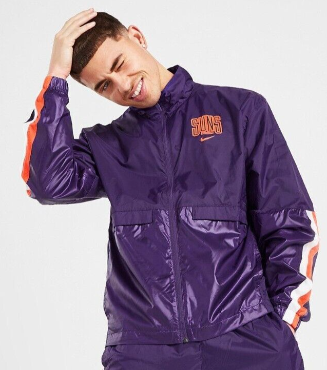 SACAI X NIKE Nike Phoenix Suns Courtside Track GIACCA Uomo S Small NBA PREZZO AL PUBBLICO £55