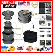 Durable Aluminum Non-Stick Camping Kitchen Set – Perfect for Hiking and Picnics