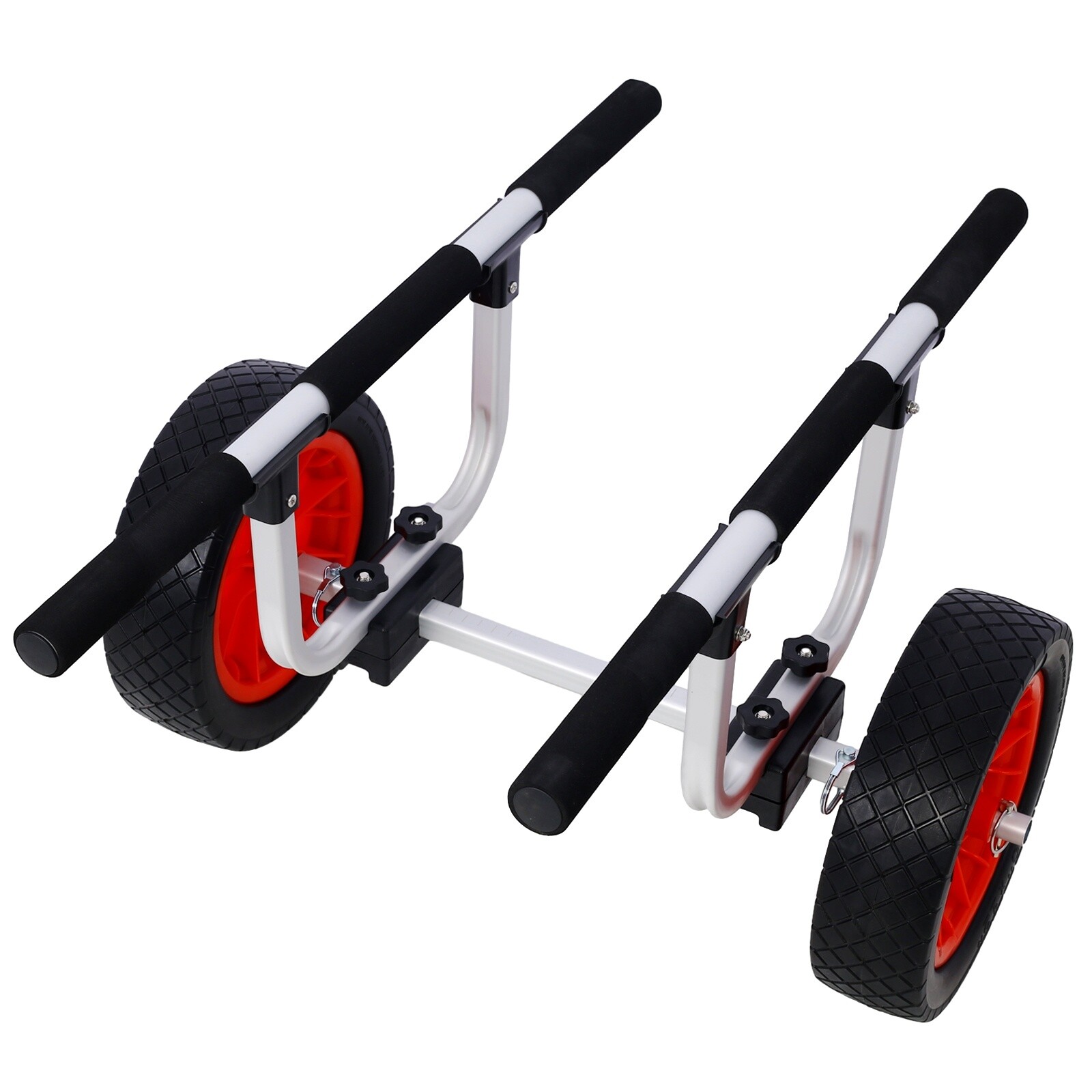Heavy Duty Kayak/Canoe Cart, 12in Flatfree Wheels, Width Adj