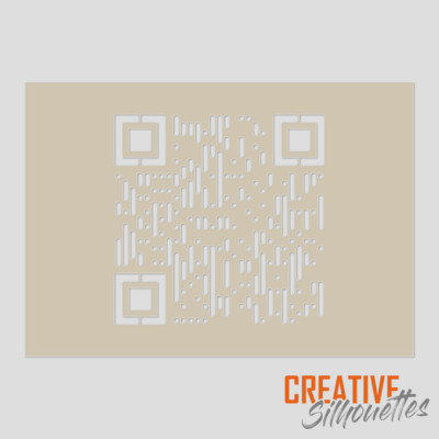 QR Code Schablone, Basteln, Powerwashing Art ---- Premium Mylar