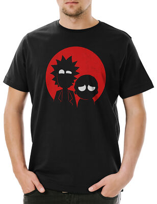 R and M Herren T-Shirt Rick Sanchez Beth And Smith Adventures Comic Serie Kult