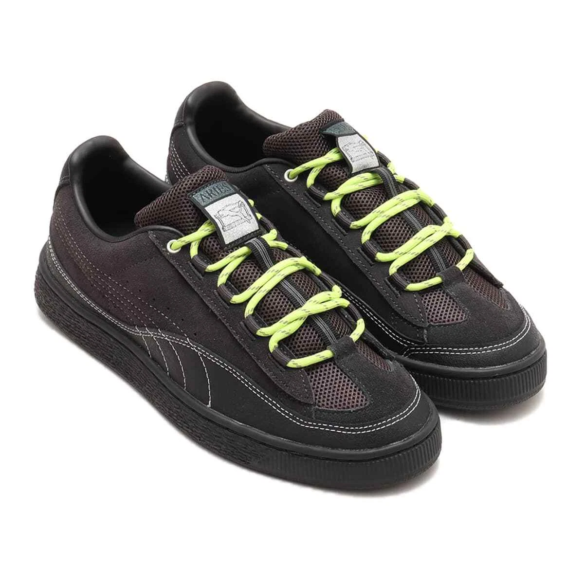 Puma Suede Hp Aries Arise Puma Nero Piatto Grigio Scuro 399347 01 Sneaker Uomo Us9