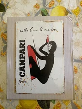 Metal sign, Campari Soda, 20x30 cm