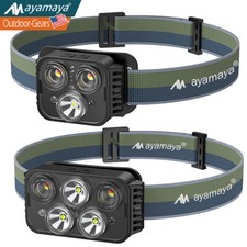 Rechargeable LED Head Lamp Flashlight for Outdoor Camping Hiking Running Fishing