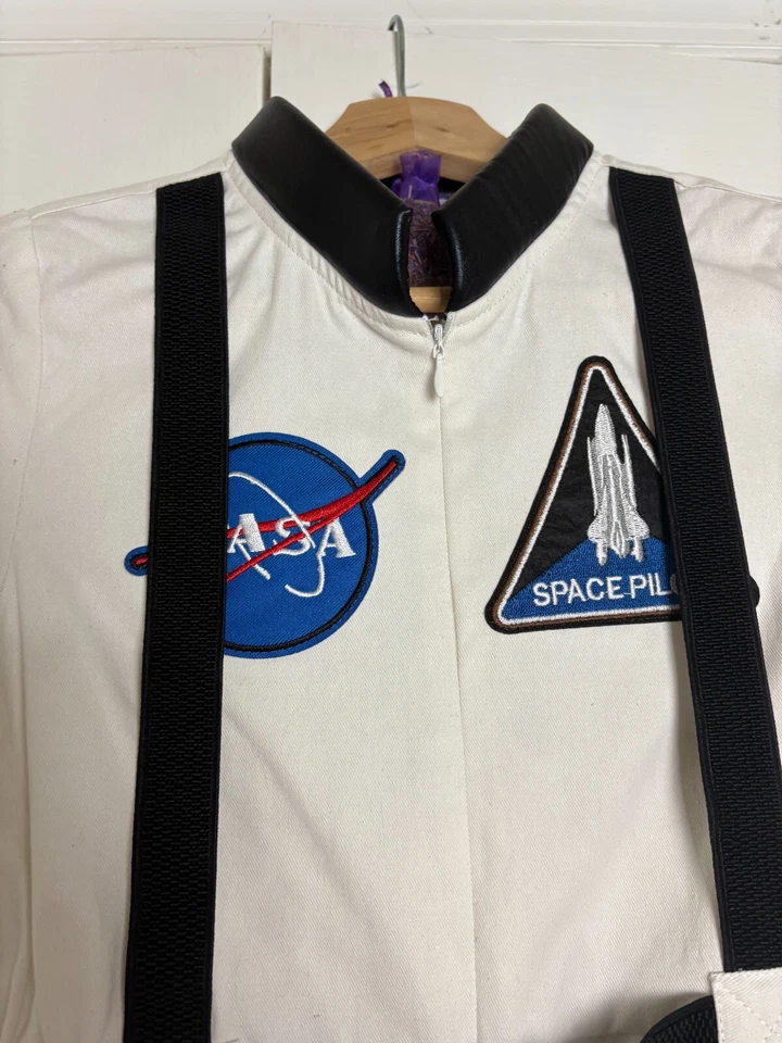 Traje de Vuelo NASA Disfraz Blanco Juvenil Talla 6-7 Años Mono Foto 2 de 4
