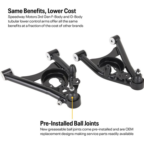 1982-92 3rd Gen Camaro and G-Body Tubular Lower Control Arm Kit - Picture 2 of 9