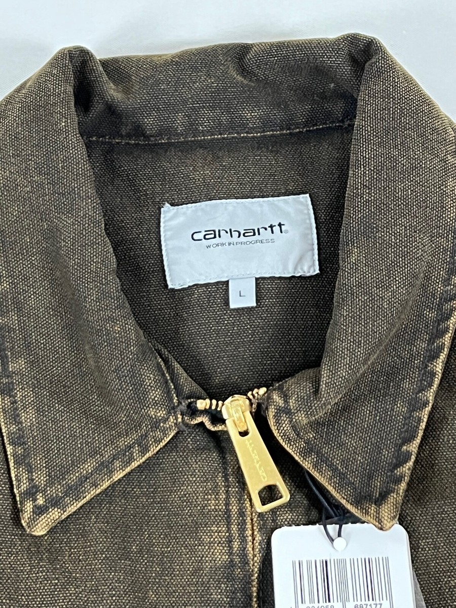 CARHARTT WIP GAREN SHIRT JAC BLACK/DEEP HAMILTON BROWN STONE