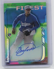 2014 Finest #RA-EA Erisbel Arruebarrena Rookie Autographs Blue Refractors #/125