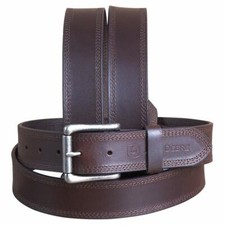 John Deere Western Belt Mens 38MM Roller Buckle Brown 4556500, Size 36