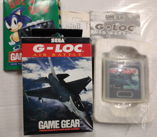 CIB G-LOC AIR BATTLE COMPLETE SEGA GAME GEAR Vidéo vintage boîte manuelle 1991 portable - Photo 1/11