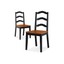 better homes and gardens autumn lane ladder back dining chairs, set of 2, black