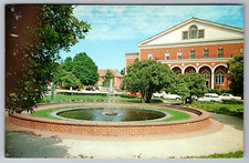 Postcard Fountain @ Wright Circle East Carolina University Greenville   J-17