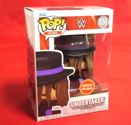 WWE Funko Pop Undertaker #106 GameStop Vinyl Figure MIB w HARD Protector