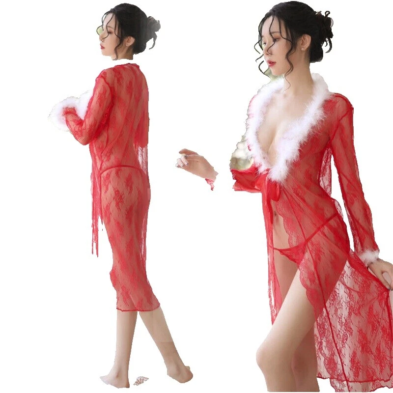 Pijamas y batas Floral de Navidad de poliamida para Mujeres