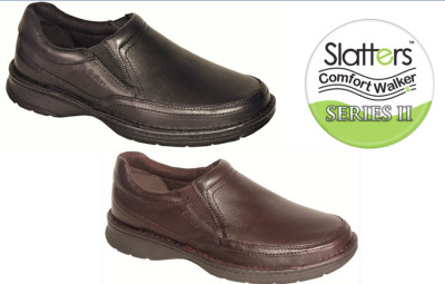 Slatters Comfort Walking shoes men's leather slip on Slatters shoes ...