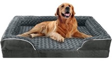FERPOSH Orthopedic Washable Dog Bed Luxury Plush Dog Bed
