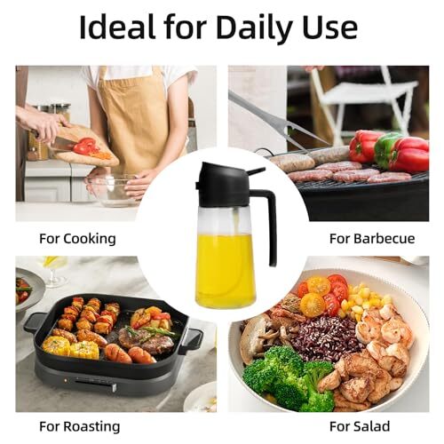 Olive Oil Sprayer, Oil Container Kitchen and Olive Oil Dispenser Bottle - - Picture 3 of 6