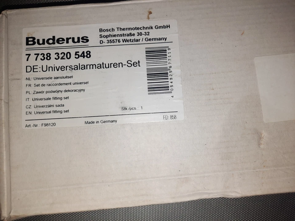 Buderus Logafix Universalarmatur Set V2 Multiblock weiss Design Armatur Bad - Bild 3 von 3