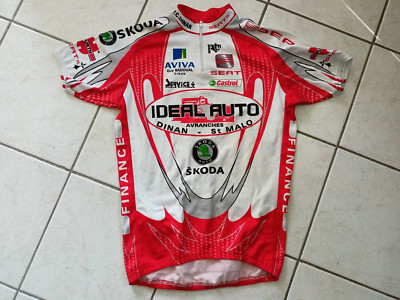 FAHRRADTRIKOT FAHRRAD NORET VC DINAN IDEAL AUTO SKODA GRÖSSE M/3 SEHR GUTER ZUSTAND