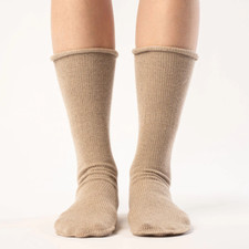 Women's Socks Knitted Merino Creamy Beige