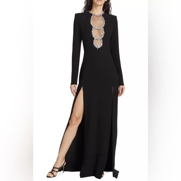1920 style evening dress 1920s Great Gatsby evening dress in blue satin main image 1