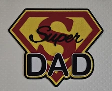 Super Dad Title. Scrapbook, Card making Paper Piecing