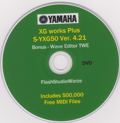 YAMAHA S-YXG50 XG/GS/GM Virtual MIDI Player & Editor PLUS 50k of