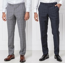 NWT HUGO Hugo Boss Red Label By Hugo Boss Virgin Wool Plaid Dress Pant